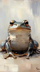 Expressive Frog Illustration