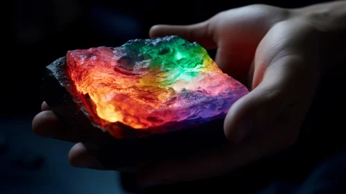 Rainbow Rock: A Stunning Fusion of Technology and Nature