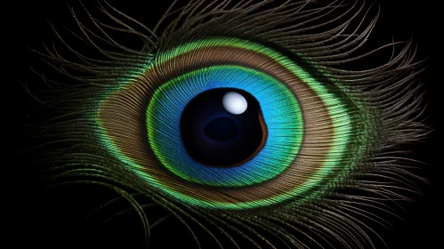 Realistic Peacock Eye - A Study in Chiaroscuro Lighting