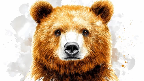 Wildlife Art: Bear Portrait