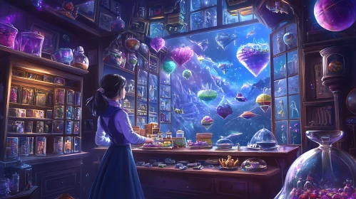 Girl in a Magical Science Lab