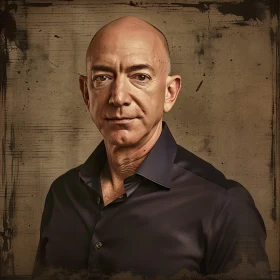 Portrait of Jeff Bezos in Professional Attire