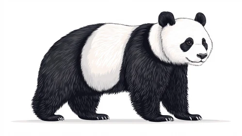 Panda Bear Detailed Art