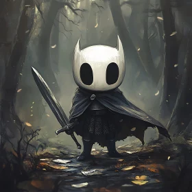 Armored Knight in the Woods