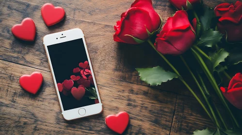 Romantic Roses and Phone