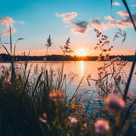 Sunset Over Still Waters