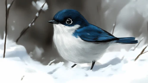 Winter Bird Art