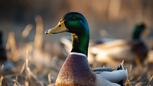 Close-up of a Mallard Duck