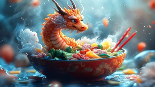 Fantasy Dragon Noodle Feast
