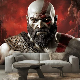 Powerful Warrior with Red Markings
