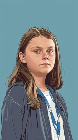 Greta Thunberg in Casual Attire