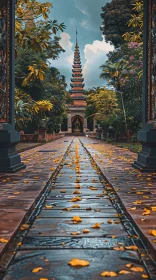 Autumnal Temple View