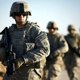 US Army Soldiers in Camouflage
