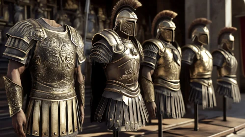 Golden Roman Armors: Echoes of Ancient Battles