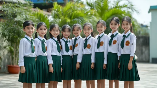 Young Students in School Attire