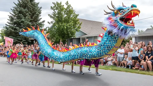 Street Parade with a Dragon
