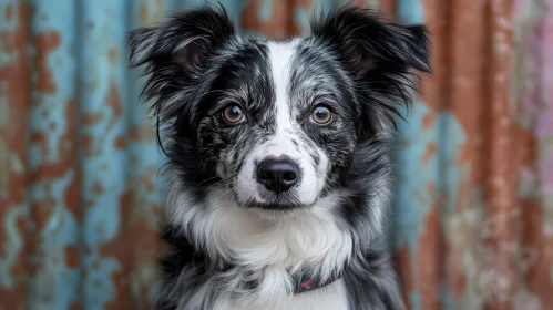 Black and White Dog Image
