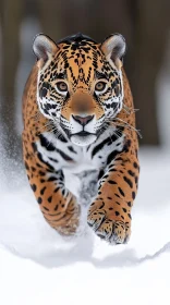 Jaguar in Snow