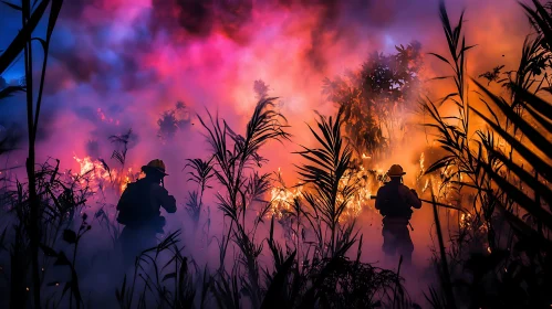 Duel Against Nature: Firefighters in Action