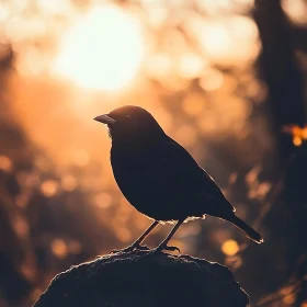 Sunset Bird Perch