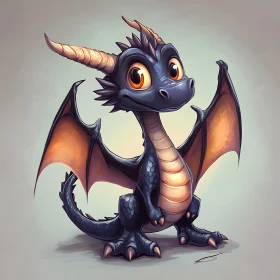 Friendly Dragon Cartoon Art