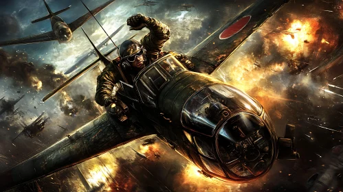 Fighter Plane in War