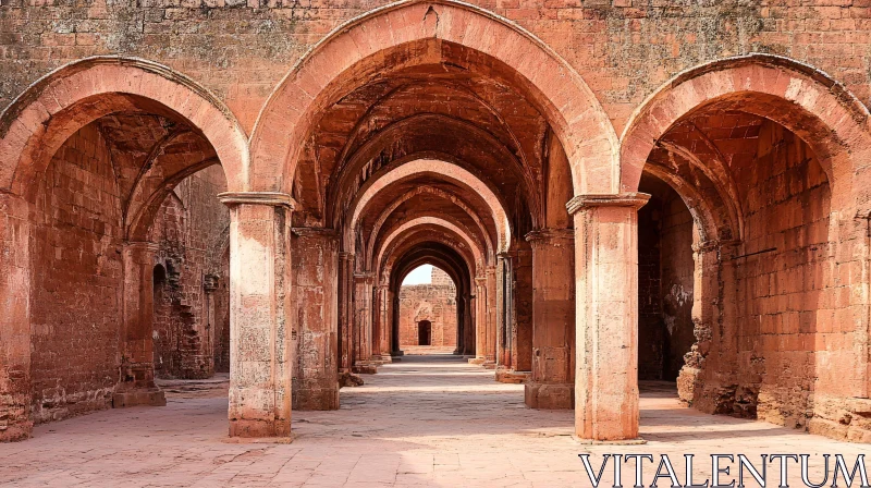 AI ART Historic Arched Passageway