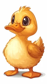 Cute Duckling Character Art