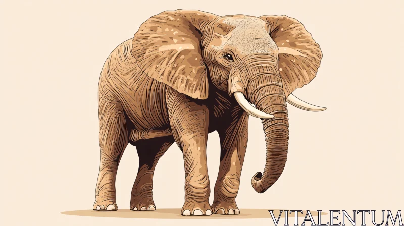 AI ART Majestic Elephant Artwork