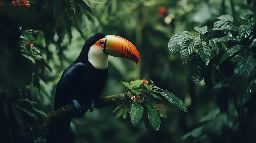 Rainforest Toucan Portrait