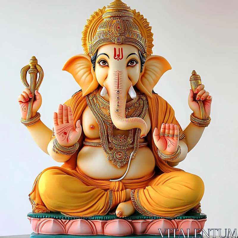 Ganesha: The Auspicious Beginning AI Image