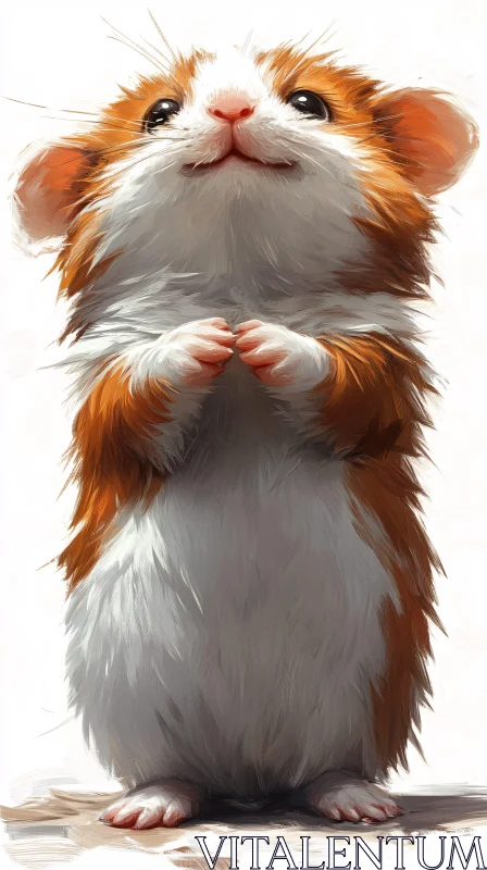 AI ART Cute Hamster Art