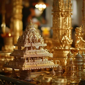 Gleaming Golden Temple: Intricate Craftsmanship