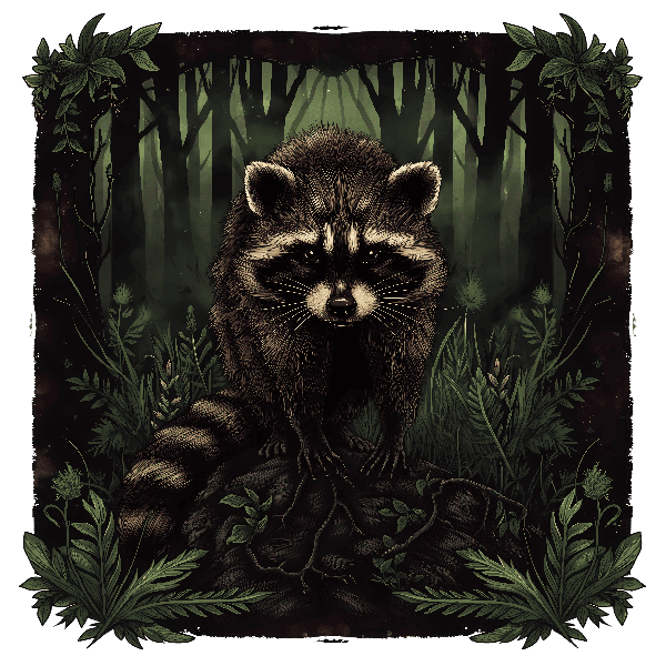 POD Design Mystical Forest Raccoon