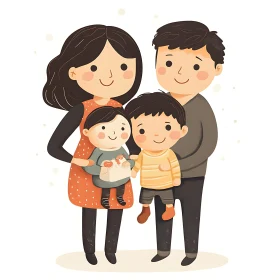 Cartoon Family Illustration