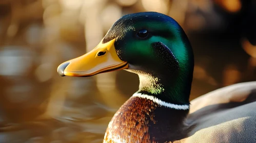 Detailed Duck Head Shot