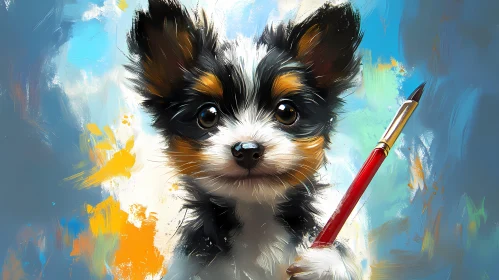Creative Pup Painting