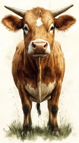 Detailed Cow Portrait