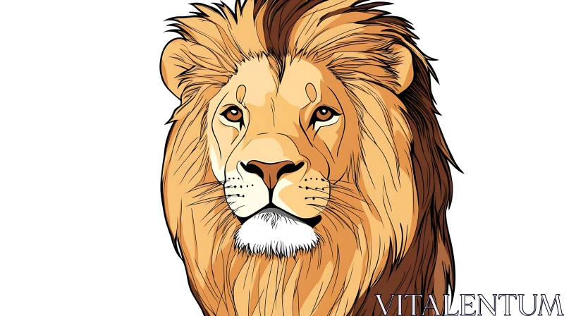 AI ART Lion Portrait