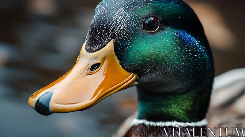 Detailed Duck Head AI Image