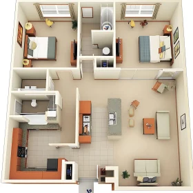 Apartment Layout: A Top-Down Architecture View