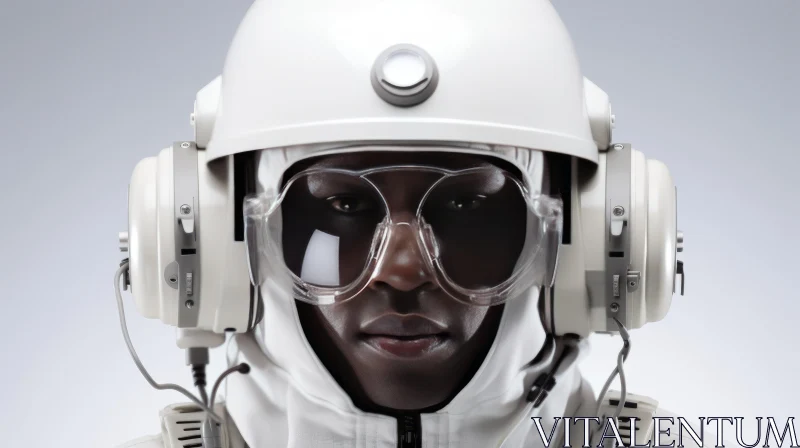 Afrofuturism Meets Scoutcore: Man in Space Suit AI Image