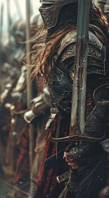 Medieval Warrior Ready for Battle