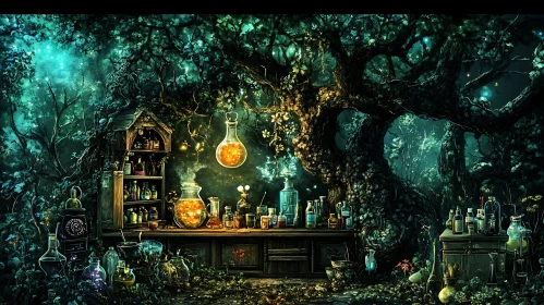 Mystical Forest Alchemist's Laboratory