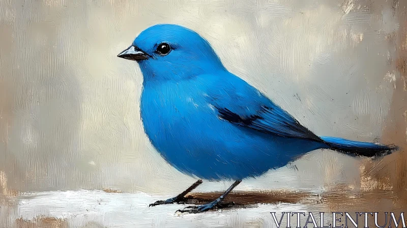 Azure Bird Artwork AI Image