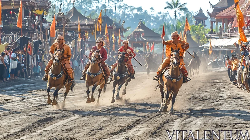 Traditional Horse Racing Event Photography AI Image