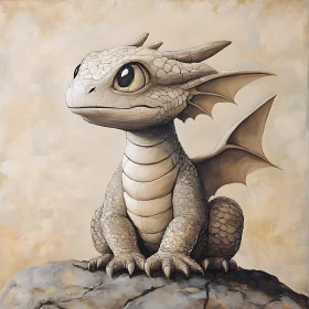 Infant Dragon Perched