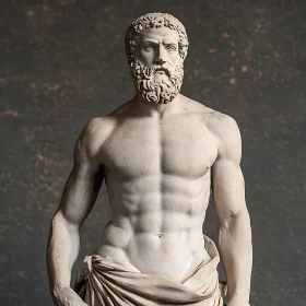 Ancient Man Marble Statue