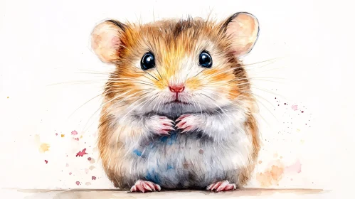 Charming Hamster Art