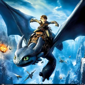 Fantasy Flight: Boy Riding Dragon